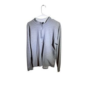 Vintage LL Bean 1/4 Zip Pullover Mens XL Reg Athletic Fit Gray Active USA Made